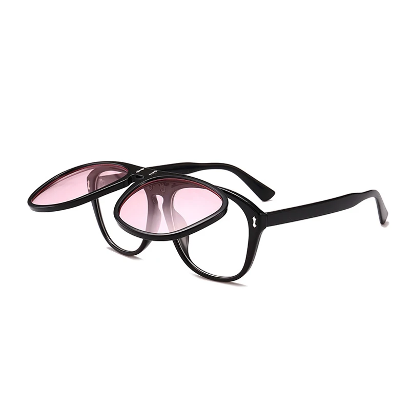 

New Oversized Square Sunglasses Women men Personality Double layer Flip Up Sunglasses Unisex Goggles Eyeglasses UV400 2022