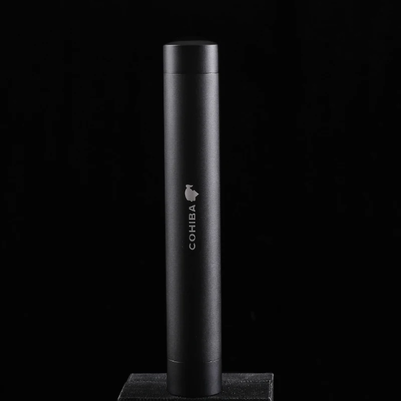 Новинка 1 шт. COHIBA трубка черный классический гаджет Портативный алюминиевый