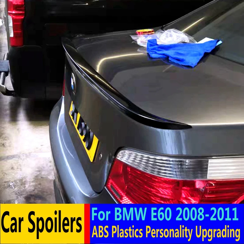 Спойлер для BMW E60 M5 520 525 535 спойлер 2005 2006 2007 2008 2009 2010 ABS праймер краски | Автомобили и