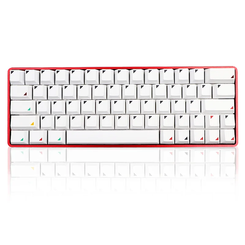 Белые колпачки клавиш GMK Pixel 132 клавиш/комплект PBT Dye Subbed с ISO Enter 6.5u пропускная