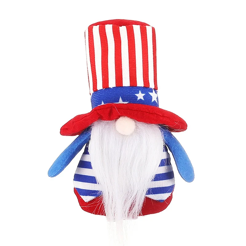

Christmas Gnome American Patriotic Gnome Independence Day Decoration 4th of July Memorial Day Decor Happy New Year LBS