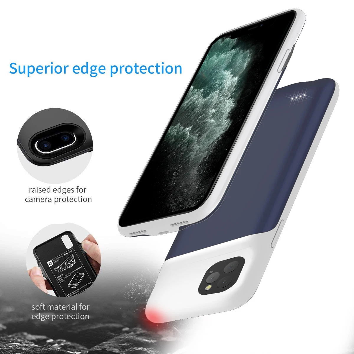 Для iPhone 11 11 Pro 11 Pro Аккумулятор max зарядное устройство чехол 5200 мАч тонкий резервного копирования зарядки PowerBank чехол для iPhone 11 Pro батарея Чехол