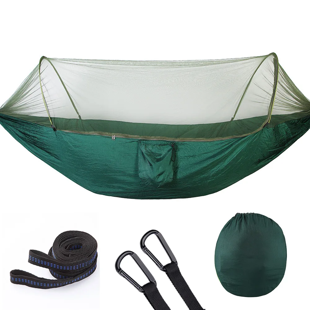 250x120cm 98&quotx47&quot 210T Nylon Taffeta Hammock Outdoor Jungle Hiking Camping Hanging Bed With Mosquito-net | Мебель