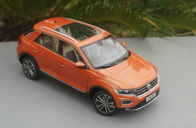 1:18 дилерская версия Volkswagen VW T ROC TROC 280STI 2018 металлическая литая модель автомобиля с