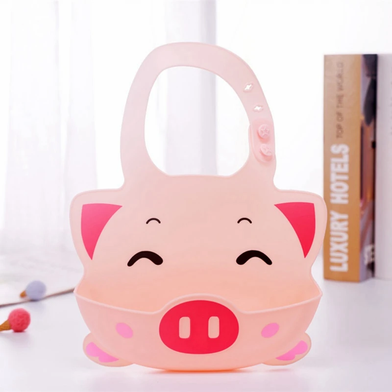 12 цветов детские нагрудники 0-12 м водонепроницаемый силиконовый мультфильм