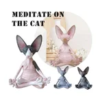 Сфинкс, кошка, разитация, коллекционные фигурки, миниатюрный Декор ручной работы, фигурки животных, модель, игрушки, украшение для дома, Прямая поставка