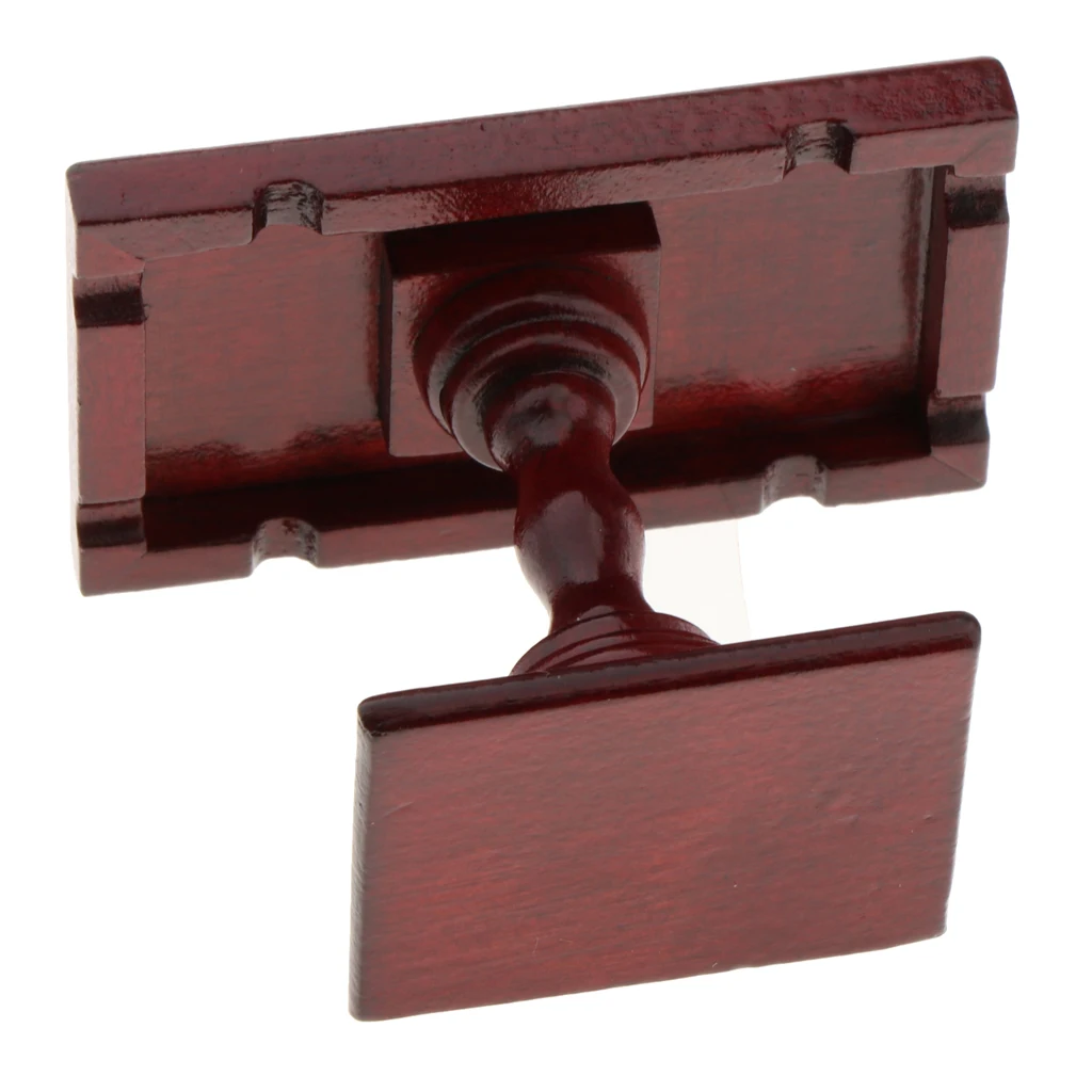 

1/12 Miniature Wooden Coffee Table Dollhouse Decorations for