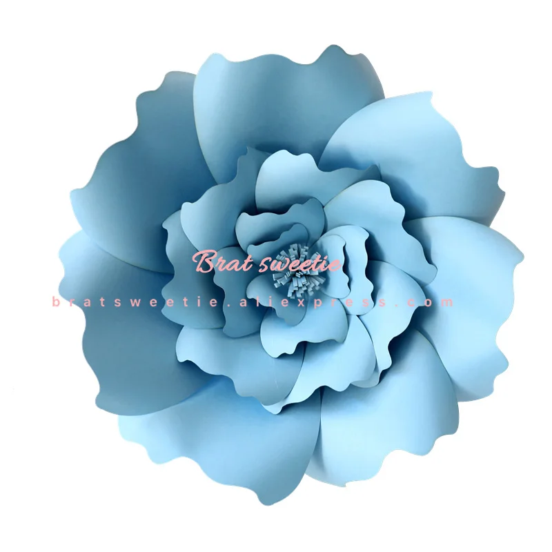 s1 dark blue 30cm 30 см DIY бумажные цветы искусственные розы свадебный фон день рождения стены декорация праздничные украшения Цветы для настенного декора - Цвет: s1 dark blue 30cm