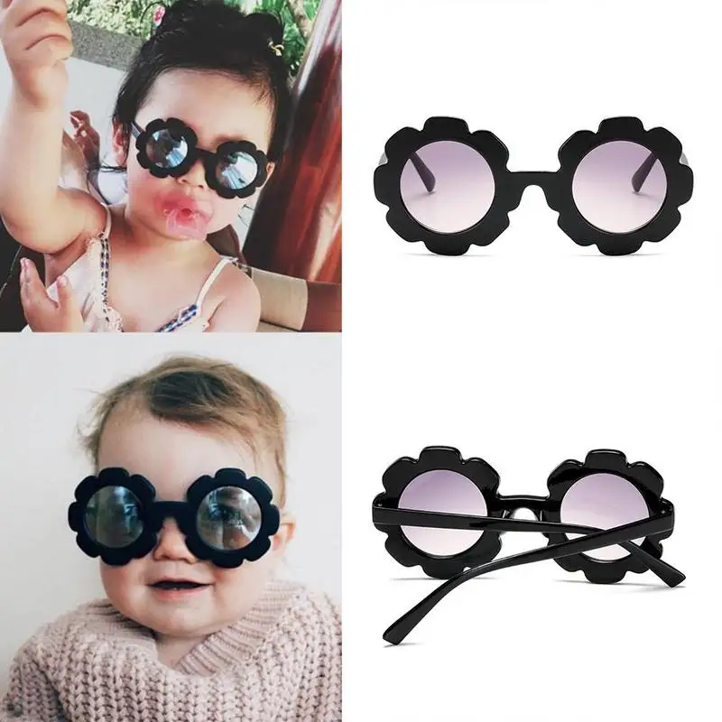 

2020 Children Accessories Lovely Glasses Toddlers Boys Kids Shades Flowers Adorable Sunglasses Kids Gift Wholesale