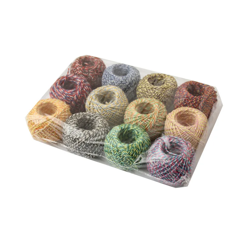 

15mm Colorful Jute Twine Burlap String Hemp Rope Party Wedding Gift Wrapping Cords Thread DIY Scrapbooking Craft Material Suppli