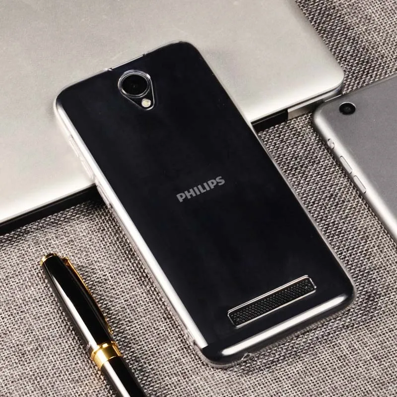 TPU Fitted Case For Philips S260 Soft Silicone Back Cover Phone Protective funda |