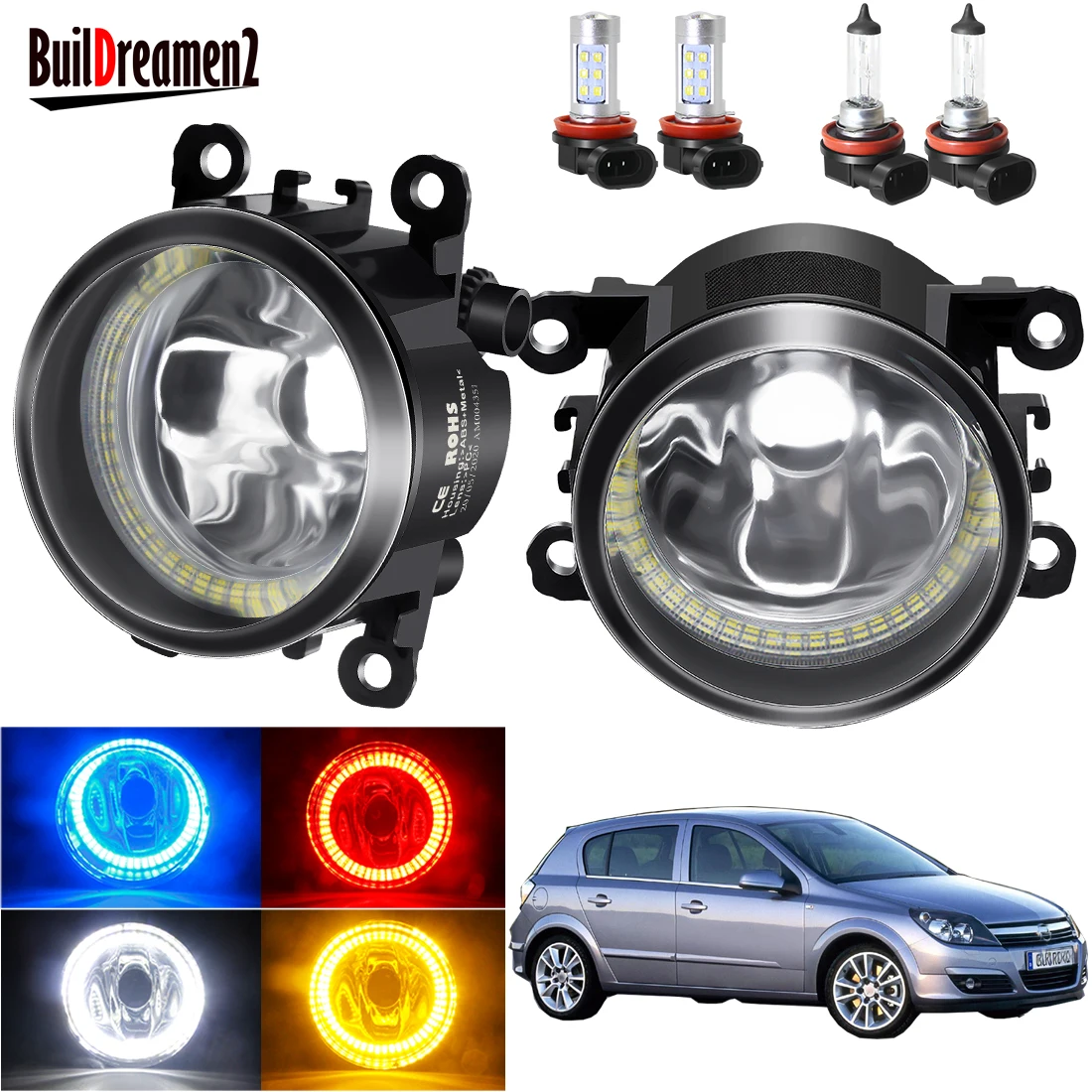 Противотумансветильник Angel Eye в сборе для Opel Astra G H 1998 2010 автомобильные фары H11