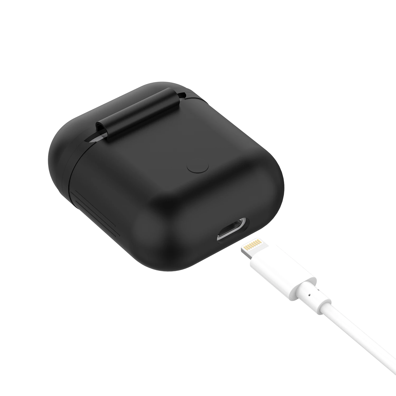 Чехол Lention для наушников AirPods Цветной силиконовый чехол 2 1 беспроводных Bluetooth Airpods
