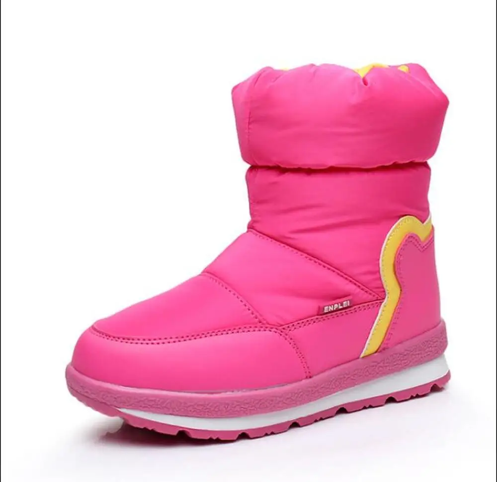 Обувь для девочек розовые ботинки 2019 новые стильные детские теплые зимние