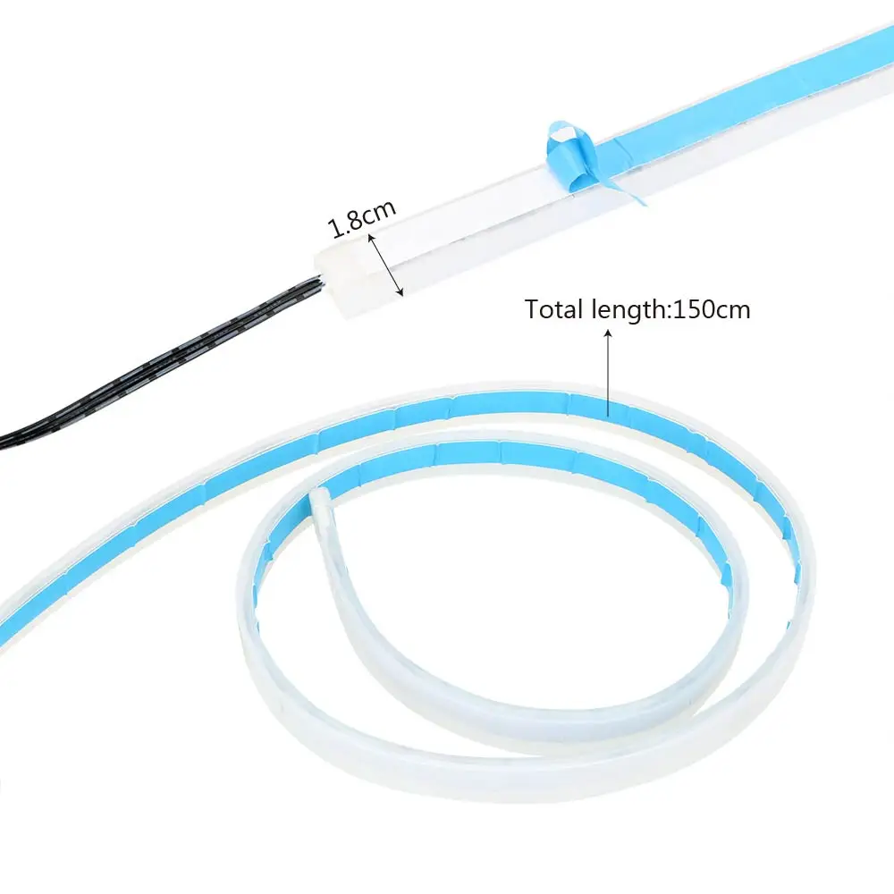 

LEEPEE Decoration Flexible Remote Control Accessories 12V 150CM Automobiles Flexible Door Lamp Car LED Door Lights Strip Light