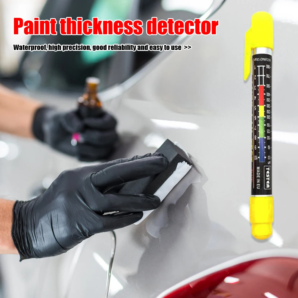 Car Paint Coating Thickness Tester Meter Gauge Crash Check Test Paint Detection Tester with Magnetic Tip Scale Auto Accessories
