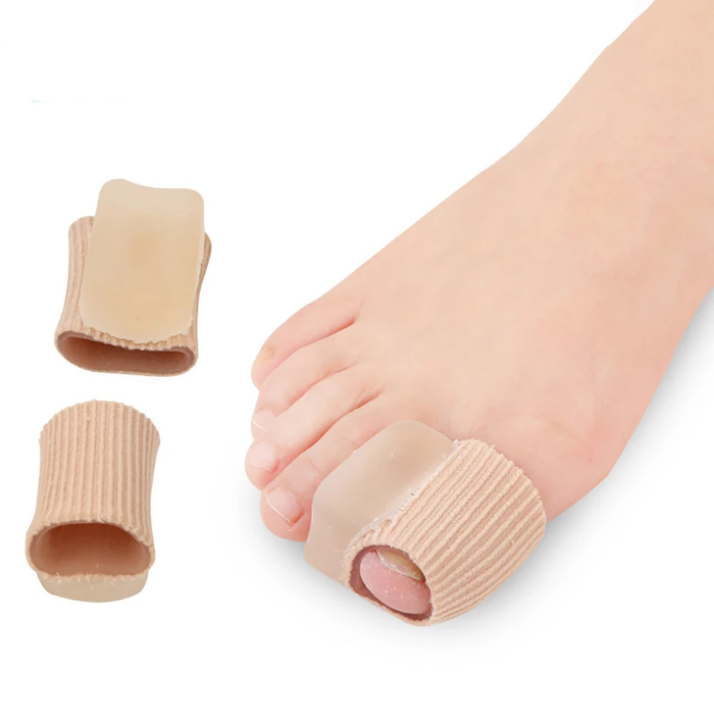 

15cm Can Be Cut Toe Set Rib Fabric Gel Tube Sleeve Cap For Toe Finger Separation Protector Foot Care Finger Toe 3 Sizes