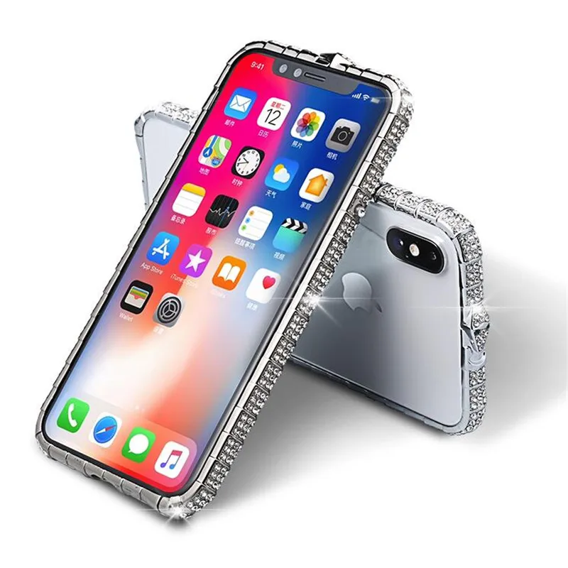 

for iphone 11 cases Luxury Shiny Rhinestone Bumper Glitter Diamond For iPhone 7 8 6 6S Plus 7 Plus 8 Plus XS Max XR Case
