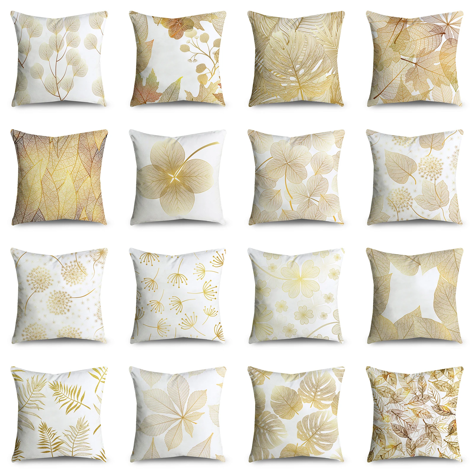 Современные декоративные Наволочки полиэстер растения Цветочные листья чехол