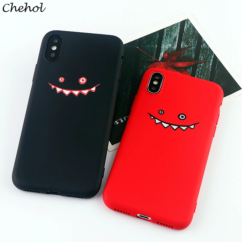 Забавный чехол для телефона чехлы IPhone 11 6s 7 8 Plus Pro X XS max xr улыбкой мягкий