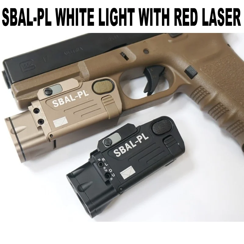 

CNC Aluminum Tactical SBAL-PL Weapon Light IR Red Laser SBAL Gun Flashlight Combo Shooting Hunting Airsoft Pistol Rifle Light