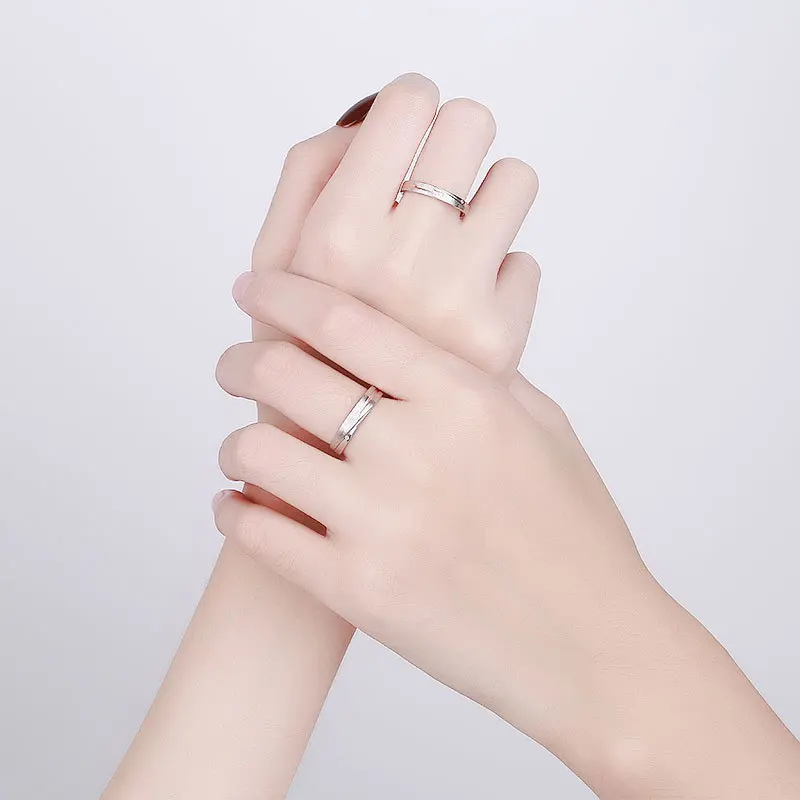 Модное кольцо для пар со звездой мужчин и женщин студентов с метеоритным