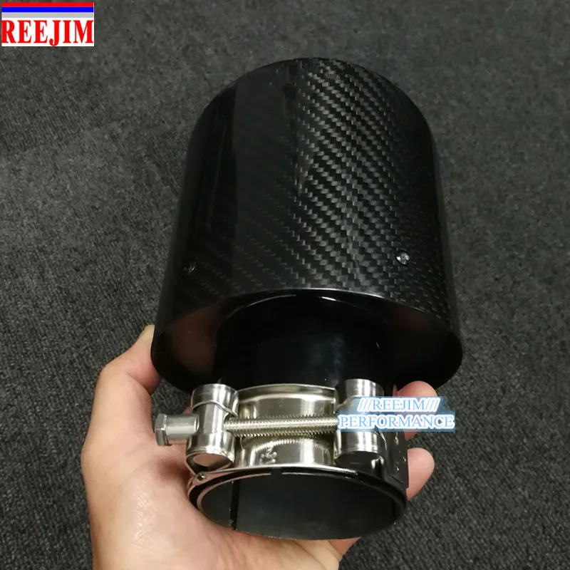 Овальный Наклонный Akrapovic выхлопной наконечник из углеродного волокна выхлопной наконечник punta de escape ponta de escape автомобильный Стайлинг