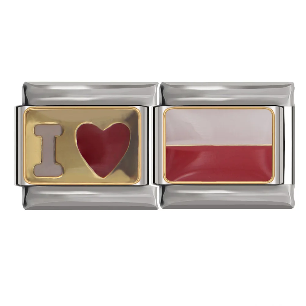 Hapiship новинка ширина 9 мм оригинальная Маргаритка I Love Национальный флаг мира