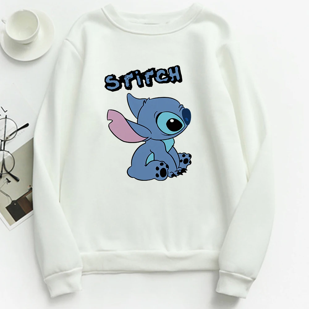 

Disney Stitch Cartoon Women Sweatshirts Fashion High Street Urban Leisure style Pullover Hoodie Harajuku Aesthetic Runners