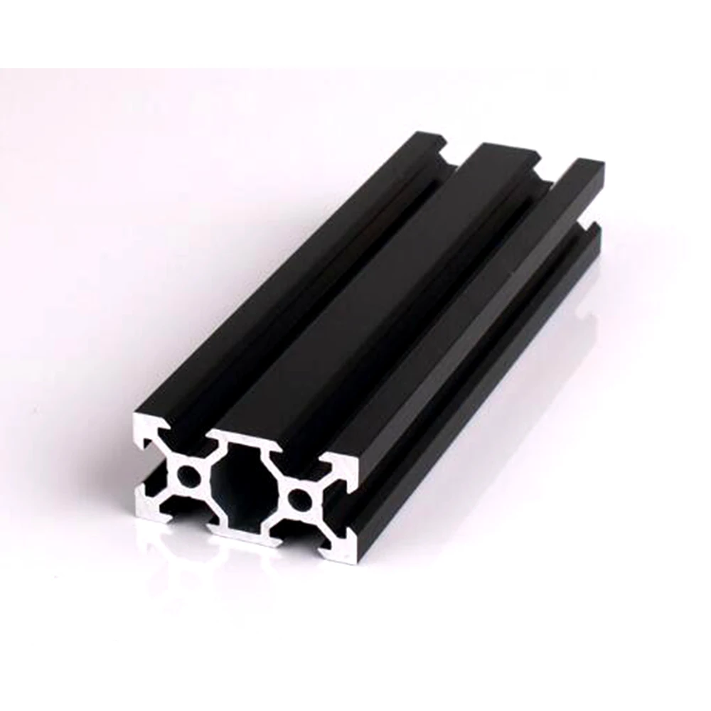 

NEW 1PC Black V-slot 2040 European Standard Anodized Aluminum Profile Extrusion 100-800mm Length Linear Rail for CNC 3D Printer