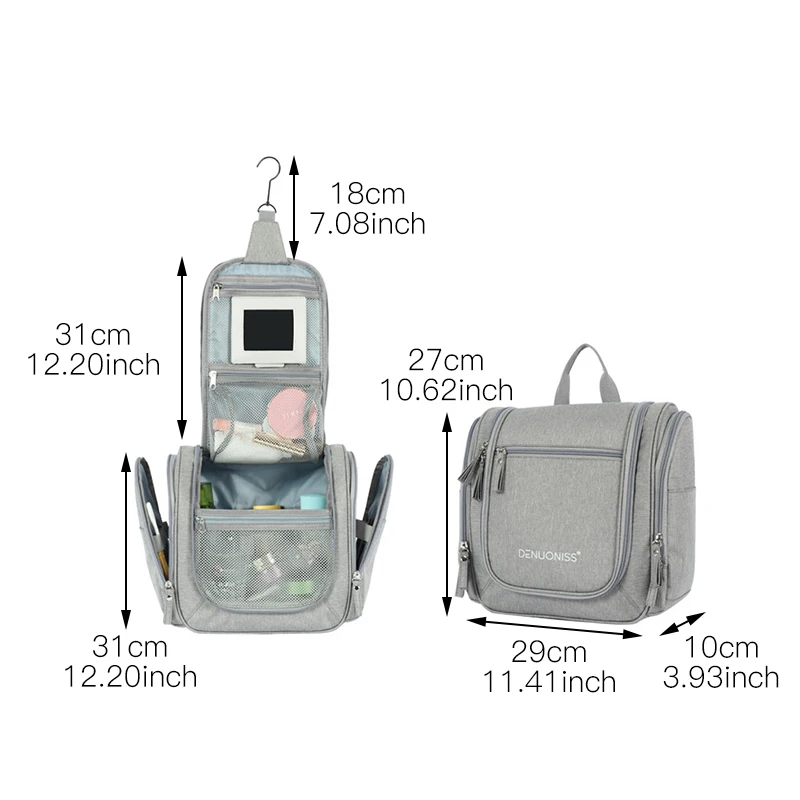 Многофункциональная дорожная косметичка унисекс для влажной и сухой стирки