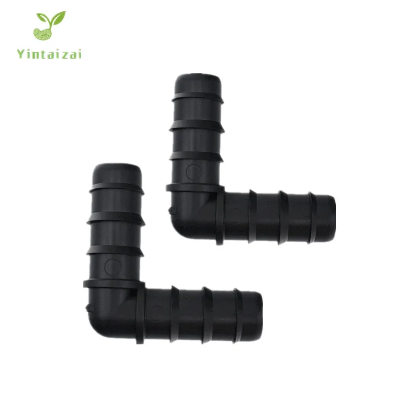 

Elbow Connector Insert Barb Coupler 90° Elbow Poly Hose Barbed Fittings Greenhouse Micro Drip Irrigation Fittings
