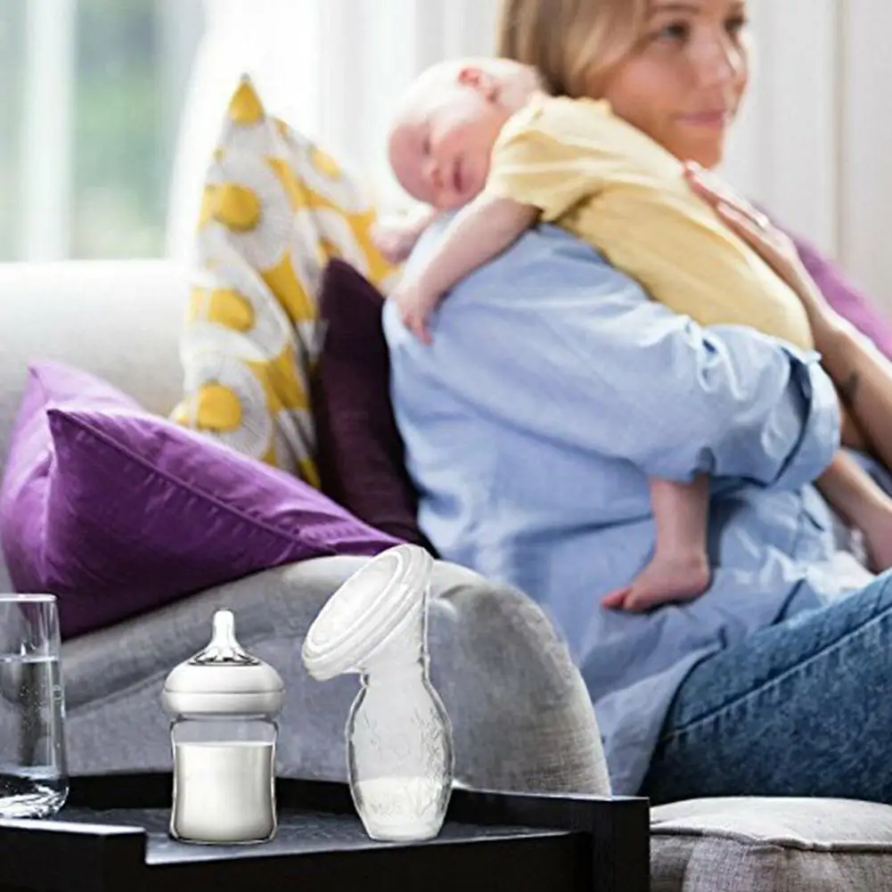 

Toys For Girls Food Grade Silicone Mini Manual Breast Pump Lightweight Feeding Portable Anti-overflow Milk Breastfeeding Baby