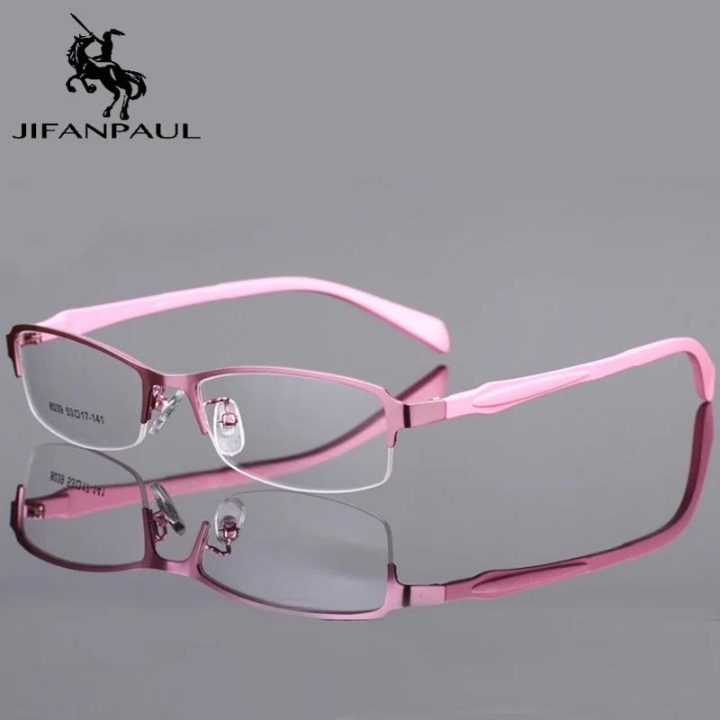 JIFANPAUL Unisex Spectacle Frame Alloy Frame Frameless Glasses Spectacle Frame Half Frame Spectacle Frame Free Shipping