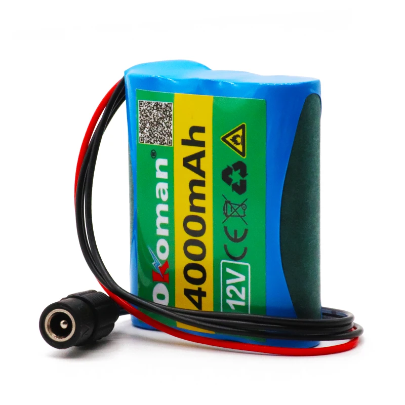 Okoman 12V 4000mAh 18650 литий-ионный перезаряжаемый аккумулятор для камеры