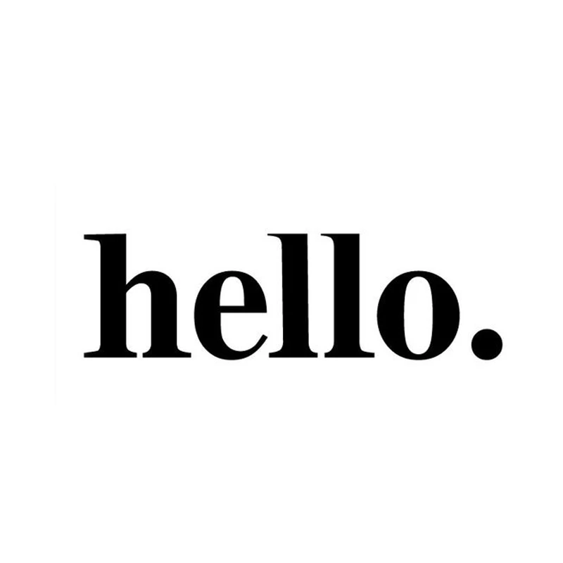 Настенная Наклейка с надписью Hello Door наклейки door настенные художественные