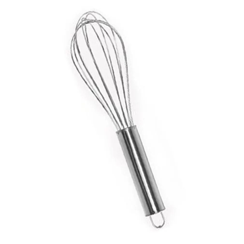 

8/10/12 inches Stainless Steel Balloon Wire Whisk Manual Egg Beater Mixer Kitchen Baking Utensil Milk Cream Butter Whisk Mixer