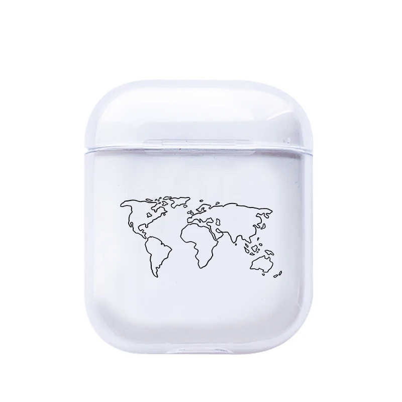 Роскошные аксессуары для карт чехол для Airpods 1 2 прозрачные Bluetooth наушники дорожные Прозрачные Жесткие чехлы чехол - Color: pods121