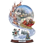 Санта-Клаус Лось Рождественская елка 3D Наклейка на окно для дома 2021 Рождественское украшение Рождественский подарок на Рождество 2022 новый год Kerst