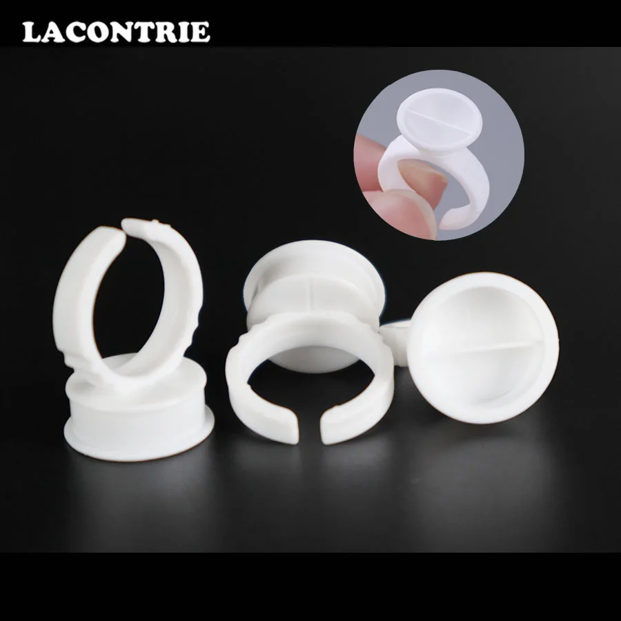 100 шт. держатель для наращивания клея одноразовый контейнер кольцо ресниц поддон