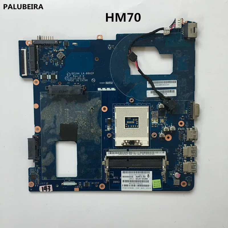 PALUBEIRA материнская плата для ноутбука Samsung NP350V5C NP350V5X PC HM70 QCLA4 LA 8862P BA59 03539A 03539B tesed