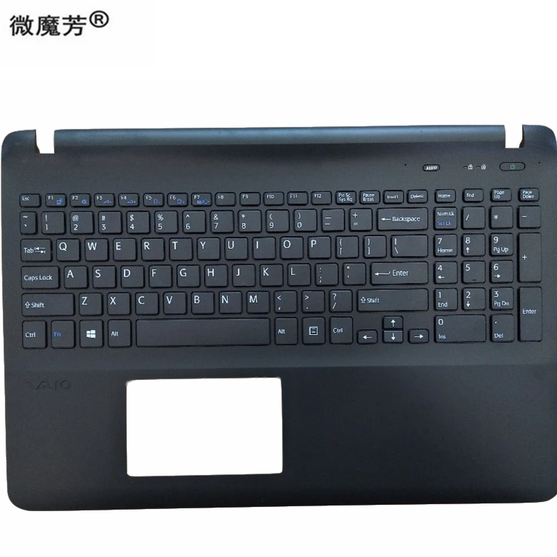 Клавиатура для SONY VAIO SVF152 FIT15 SVF15 SVF153 SVF15E белая/черная|Клавиатуры замены| |