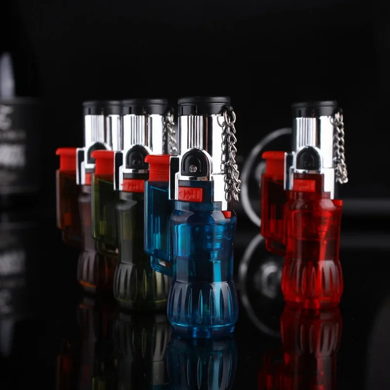 

Windproof Spray Gun Visible Gas Butane Lighter Cigar Tube Kitchen Lighter Multifunctional Lgnition Tool Gadgets For Men