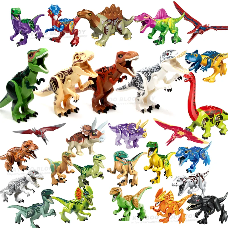 Динозавры мир тиранозавр конструктор динозавр Рекс кино ребенок детские игрушки