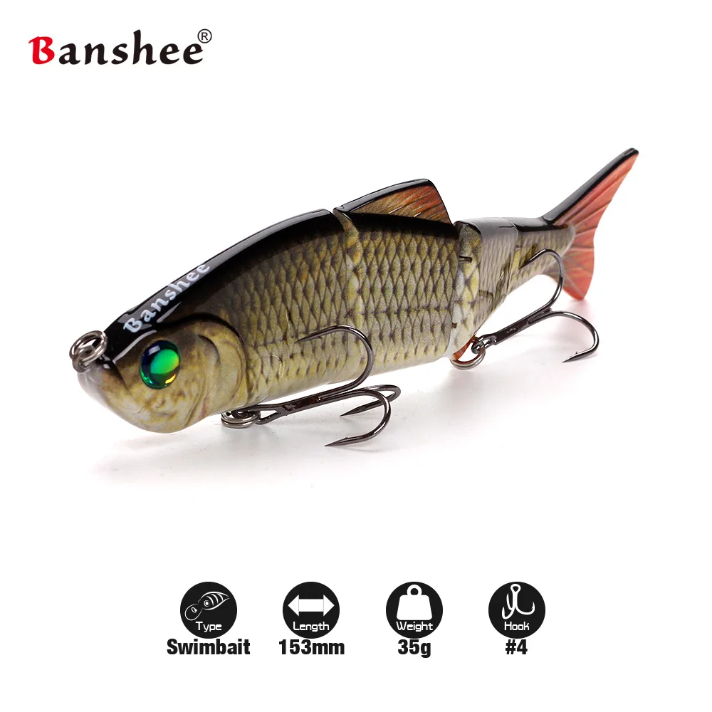 Искусственная жесткая наживка Banshee Реалистичная приманка для окуня 153 мм 35 г Nexus