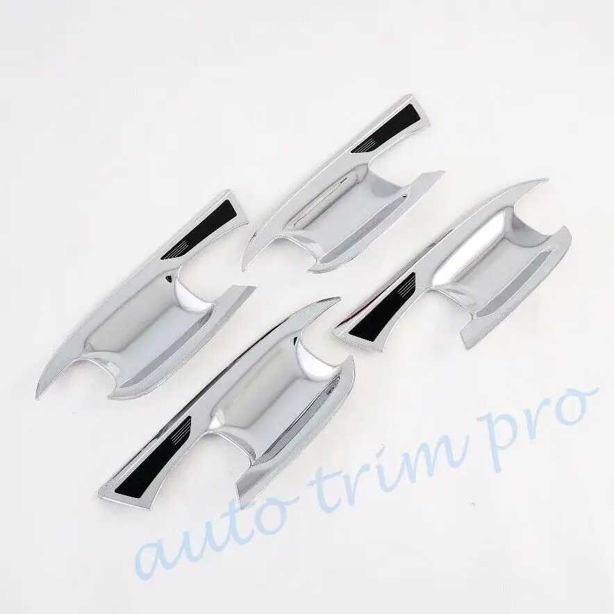 4PCS Chrome Door Handle Bowl Cup Sticker Cover Trim Decorative Accessories Fit For Hyundai ix25 Creta 2020 2021 |