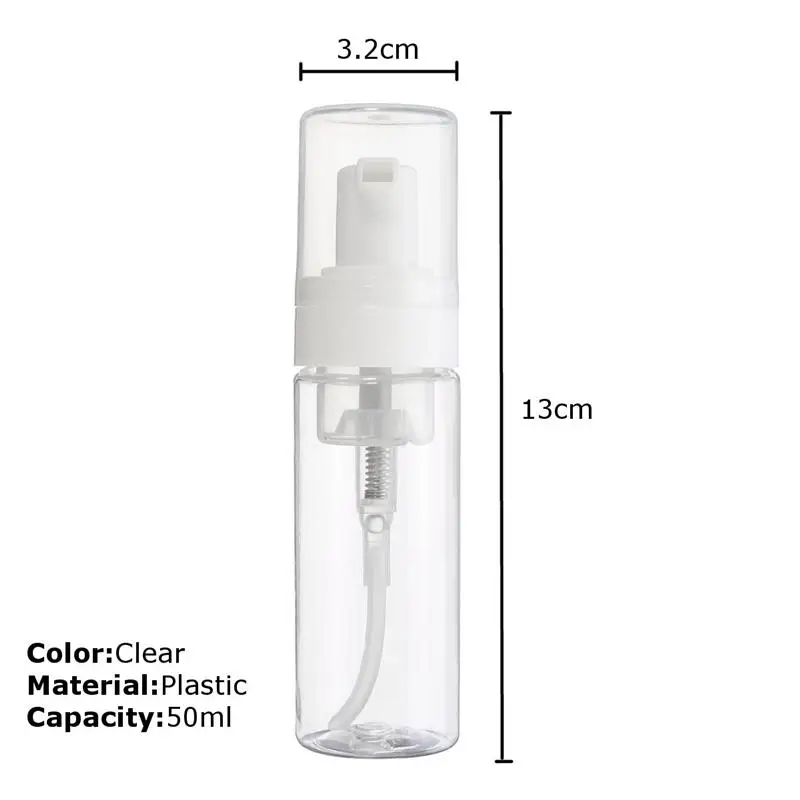 50 мл Портативный Пластик прозрачная жидкость флаконы распылители бутылочки