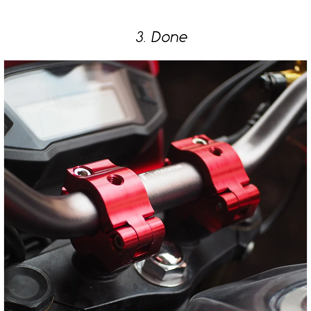 Универсальные подставки на руль мотоцикла зажим для установки толстые ручки