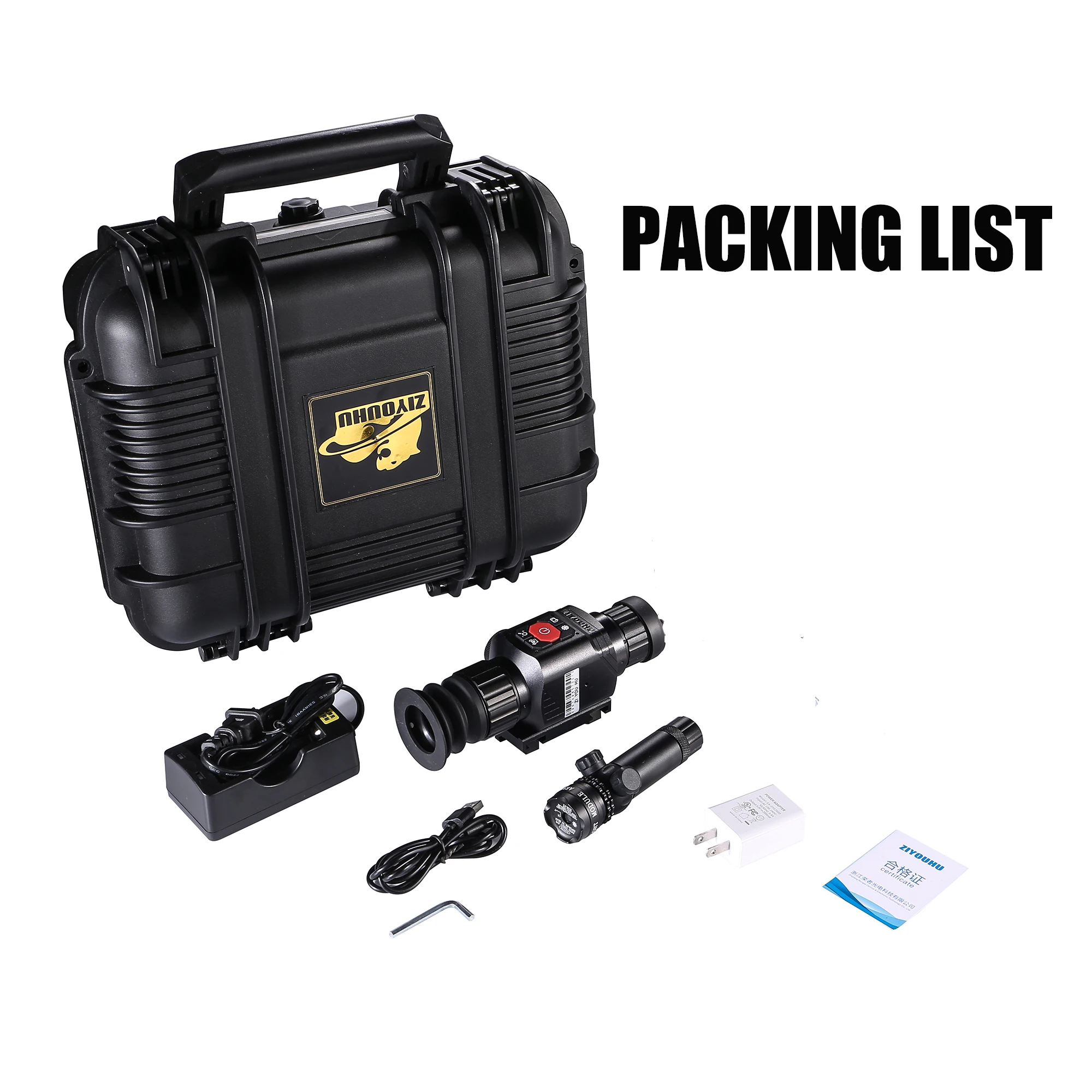 C9 ночное видение тепловизор Монокуляр прицел видеокамера с внешним экраном