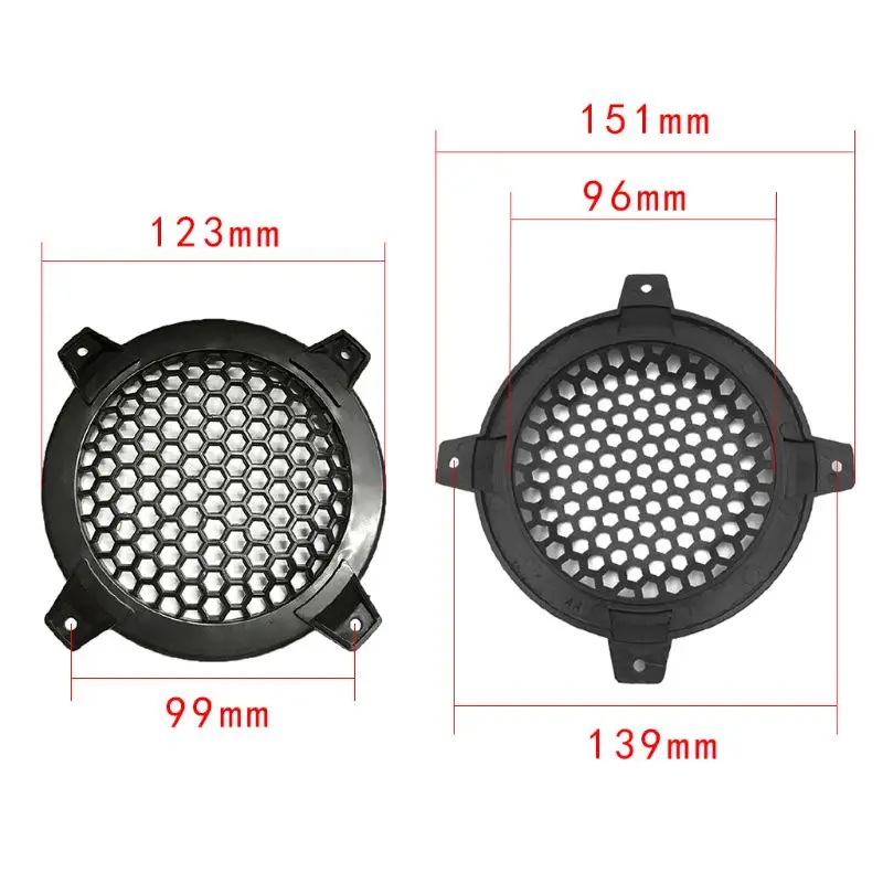 2PCS 4Inch Audio Speakers Protective Cover Case Tweeter Speaker Grill Mesh DIY For Home Theater Parts Accessories | Электроника